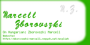 marcell zborovszki business card